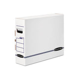 X-ray Storage Boxes, 5" X 18.75" X 14.88", White-blue, 6-carton