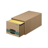 Stor-drawer Steel Plus Extra Space-savings Storage Drawers, Letter Files, 14" X 25.5" X 11.5", Kraft-green, 6-carton