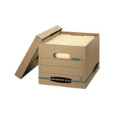 Stor-file Basic-duty Storage Boxes, Letter-legal Files, 12.5" X 16.25" X 10.5", Kraft-green, 12-carton