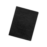 Executive Leather-like Presentation Cover, Round, 11-1-4 X 8-3-4, Black, 50-pk