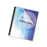 Crystals Presentation Covers With Round Corners, 11 1-4 X 8 3-4, Clear, 25-pack