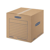 Smoothmove Basic Moving Boxes, Medium, Regular Slotted Container (rsc), 18" X 18" X 16", Brown Kraft-blue, 20-bundle