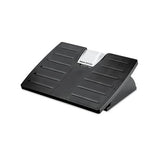 Adjustable Locking Footrest With Microban, 17.5w X 13.13d X 5.63, Black-silver