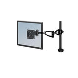 Depth Adjustable Monitor Arm, 4.38w X 24d X 21h, Black