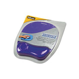 Gel Crystals Mouse Pad With Wrist Rest, 7.87" X 9.18", Purple
