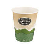 Eco-friendly Paper Hot Cups, 12oz, Green Mountain Design, Multi, 1000-carton
