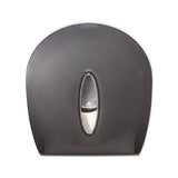 Jumbo Jr. Bathroom Tissue Dispenser, Single Roll, 10.6" X 5.4" X 11.3", Translucent Smoke