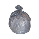 Linear Low-density Can Liners, 45 Gal, 1.7 Mil, 39" X 46", Silver, 50-carton
