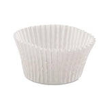 Fluted Bake Cups, 4.5" Diameter X 1.25"h, White, 500-pack, 20 Pack-carton