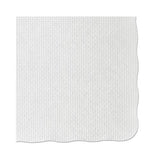 Knurl Embossed Scalloped Edge Placemats, 9.5 X 13.5, White, 1,000-carton