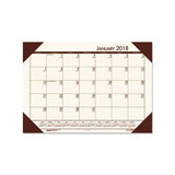 Recycled Ecotones Moonlight Cream Monthly Desk Pad Calendar, 22 X 17, 2021