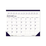 Recycled Two-color Monthly Desk Pad Calendar, 22 X 17, 2021