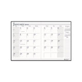 Recycled Ruled Planner With Stitched Leatherette Cover, 11 X 8.5, Black, 2020-2022