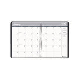 Recycled 24-month Ruled Monthly Planner, 11 X 8.5, Black, 2021-2022