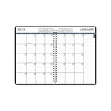 Recycled 24-7 Daily Appointment Book-monthly Planner, 10 X 7, Black, 2021