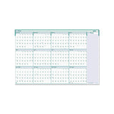 Recycled Express Track Reversible-erasable Yearly Wall Calendar, 24 X 37, 2021