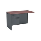 38000 Series Flush Return, Left, 48w X 24d X 29-1-2h, Mahogany-charcoal
