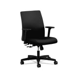 Ignition Series Fabric Low-back Task Chair, Supports Up To 300 Lbs., Black Seat-black Back, Black Base