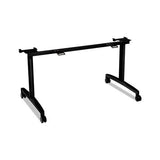 Huddle Flip-top Base For 30" Deep Table Tops, 51-5-8w X 23-1-2d, Black