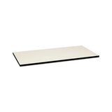 Huddle Multipurpose Rectangular Top, 60w X 30d, Silver Mesh-black