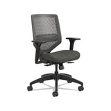 Solve Series Reactiv Back Task Chair, Supports Up To 300 Lbs., Ink Seat-charcoal Back, Black Base