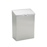 Wall Mount Sanitary Napkin Receptacle, Stainless Steel
