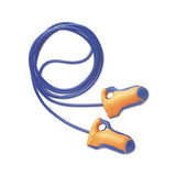 Lt-30 Laser Trak Single-use Earplugs, Corded, 32nrr, Orange-blue, 100 Pairs