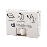 High-density Interleaved Commercial Can Liners, 60 Gal, 14 Microns, 38" X 60", Clear, 200-carton
