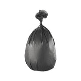 High-density Interleaved Commercial Can Liners, 60 Gal, 17 Microns, 38" X 60", Black, 200-carton