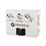 High-density Commercial Can Liners, 60 Gal, 22 Microns, 38" X 60", Black, 150-carton