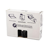 High-density Interleaved Commercial Can Liners, 60 Gal, 16 Microns, 43" X 48", Black, 200-carton