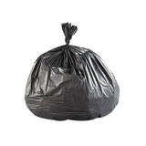 High-density Commercial Can Liners, 60 Gal, 22 Microns, 43" X 48", Black, 150-carton