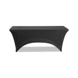 Stretch-fabric Table Cover, Polyester-spandex, 30" X 72", Black