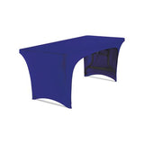 Stretch-fabric Table Cover, Polyester-spandex, 30" X 72", Blue