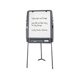 Portable Flipchart Easel With Dry Erase Surface, Resin, 35 X 30 X 73, Charcoal