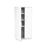 Officeworks Resin Storage Cabinet, 33w X 18d X 66h, Platinum
