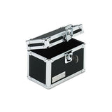 Vaultz Locking Index Card File With Flip Top Holds 350 3 X 5 Cards, Black