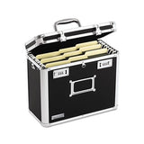 Locking File Chest, Letter Files, 13.75" X 7.25" X 12.25", Black