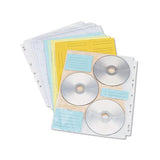 Two-sided Cd-dvd Pages For Three-ring Binder, 10-pack