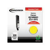 Remanufactured Yellow Ink, Replacement For Canon Cli-251 (6516b001), 330 Page-yield