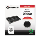 Remanufactured Black Drum Unit, Replacement For Brother Dr360, 12,000 Page-yield