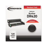 Remanufactured Black Drum Unit, Replacement For Brother Dr420, 12,000 Page-yield