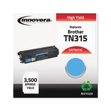 Remanufactured Cyan High-yield Toner, Replacement For Brother Tn315c, 3,500 Page-yield