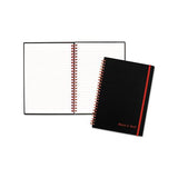 Twin Wire Poly Cover Notebook, Wide-legal Rule, Black Cover, 8.25 X 5.68, 70 Sheets