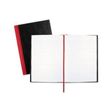 Casebound Notebooks, Wide-legal Rule, Black Cover, 8.25 X 5.68, 96 Sheets