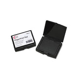 Inkless Fingerprint Pad, 2 1-4 X 1 3-4, Black