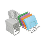 Flexifile Expandable Collator To Organizer, 12 Sections, Letter To Legal Size Files, 6" X 6.75" X 10.5", Silver