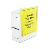 Varicap Expandable Binder, 2 Posts, 6" Capacity, 11 X 8.5, White