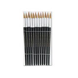 Artist Brush, Size 12, Camel Hair, Round, 12-pack