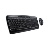 Mk320 Wireless Keyboard + Mouse Combo, 2.4 Ghz Frequency-30 Ft Wireless Range, Black